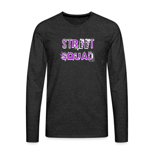 Men's Premium Idyo Longsleeve Shirt "Street squad" - charcoal grey