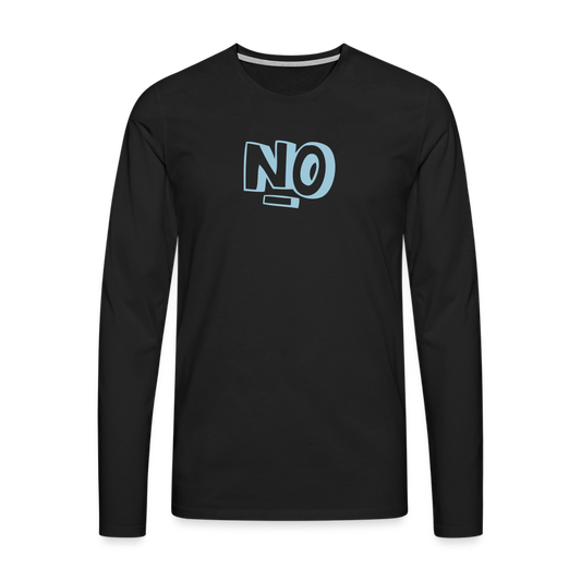 Men's Premium Longsleeve Idyo Shirt "NO" - black