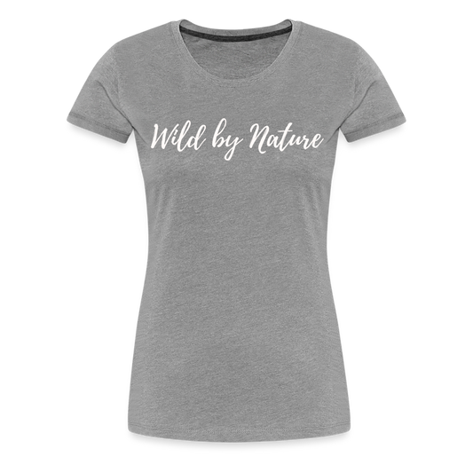 Women’s  Idyo T-Shirt  "Wild by nature" - heather grey