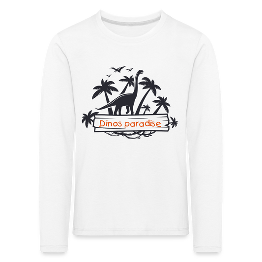 Kids' Premium Idyo Longsleeve Shirt - white
