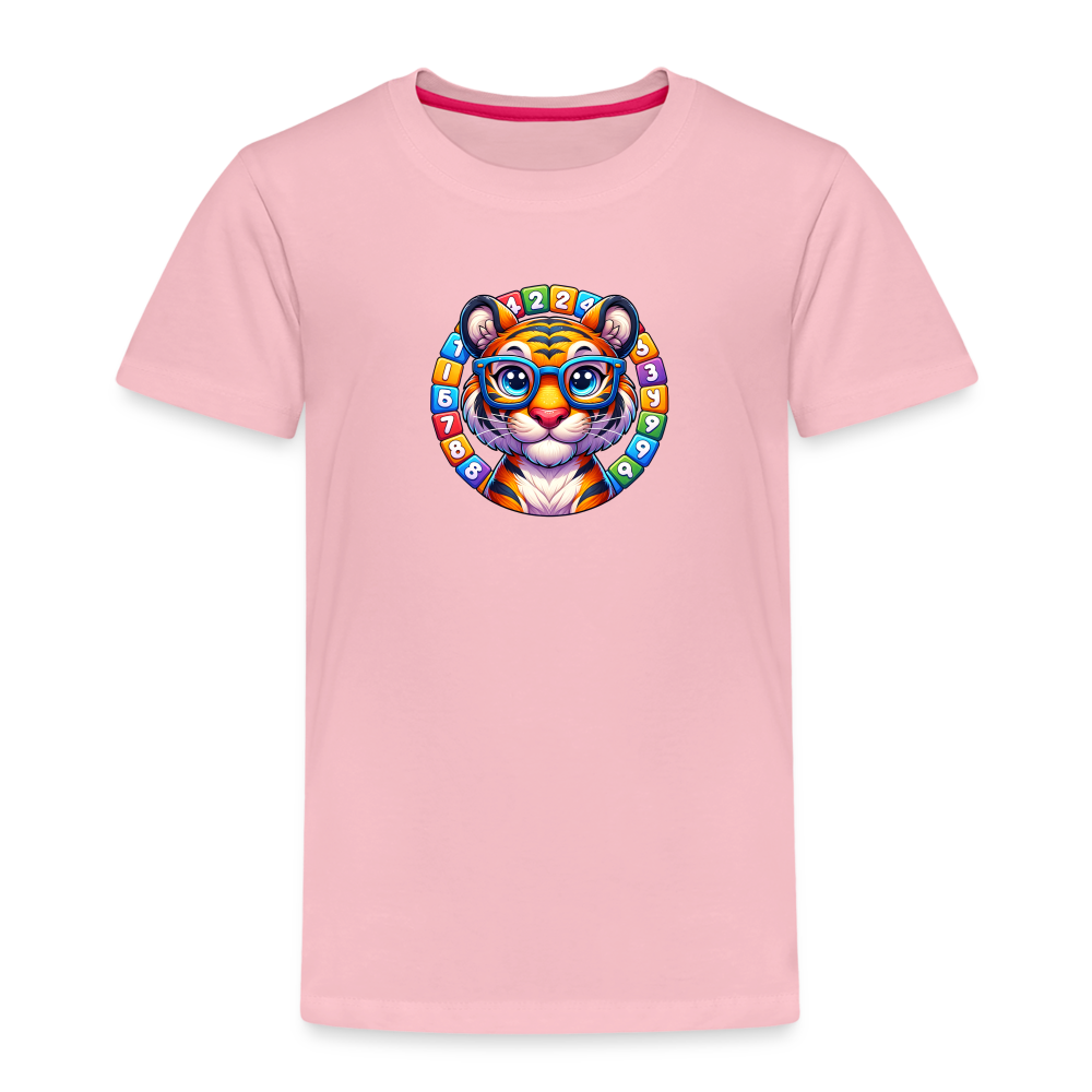 Kids' Idyo Premium T-Shirt "Tiger with glasses" - rose shadow