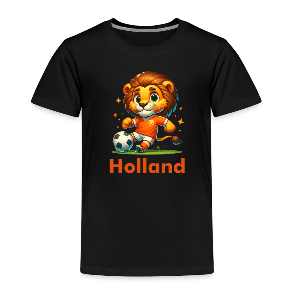Kids' Premium Idyo T-Shirt "Holland Football" - black