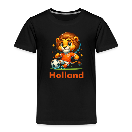 Kids' Premium Idyo T-Shirt "Holland Football" - black