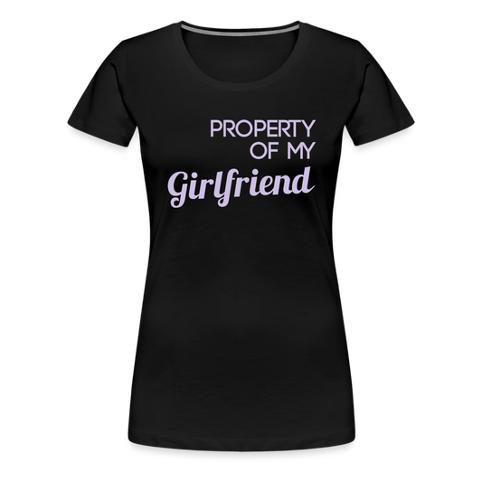 Women’s Premium Idyo T-Shirt "property of my girlfriend" - black