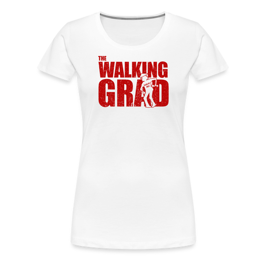 Women’s Premium Idyo T-Shirt "The walking Grad" - white