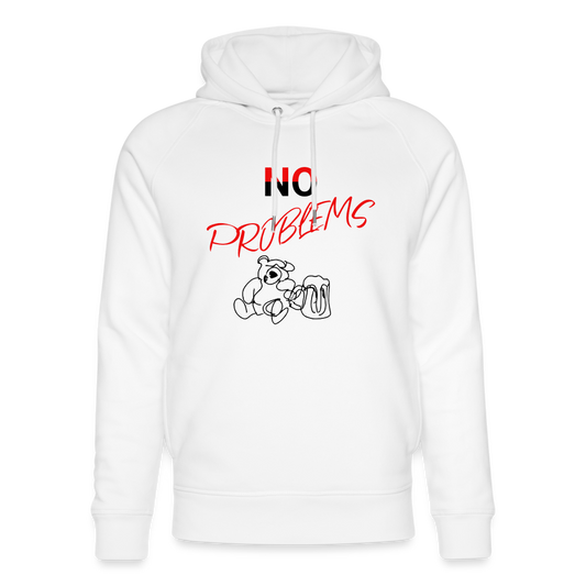 Unisex Organic Idyo Hoodie "No problems" - white