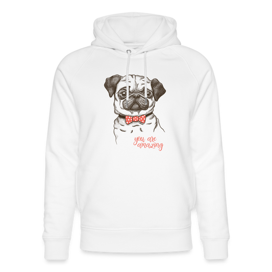 Unisex Organic idyo Hoodie "you are amazing" - white