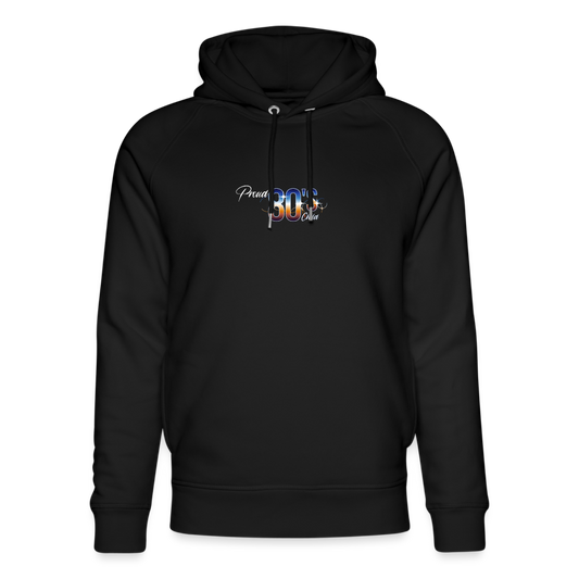 Unisex Organic idyo Hoodie "Proud 80's child" - black