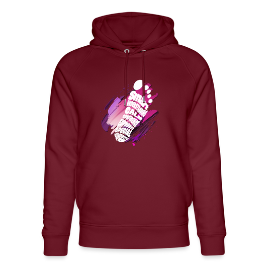 Unisex Organic Idyo Hoodie "Succes" - burgundy