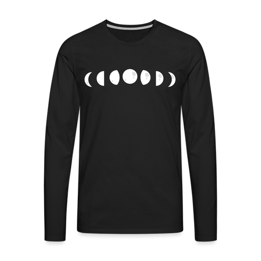 Men's Premium Idyo Longsleeve Shirt "Moon" - black