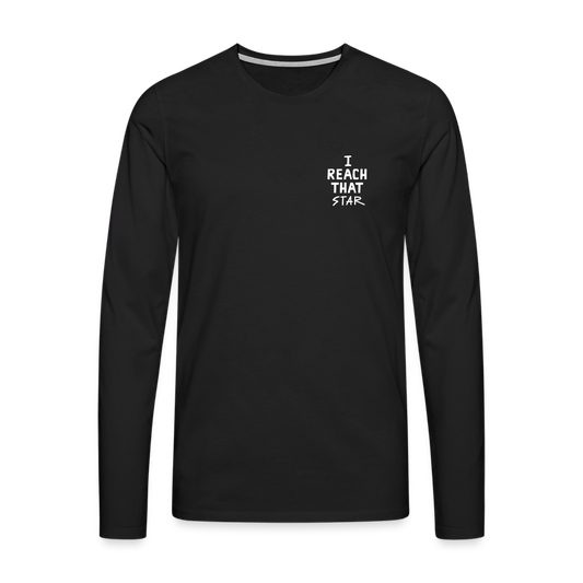 Men's Premium Idyo Longsleeve Shirt "I reach that star" - black
