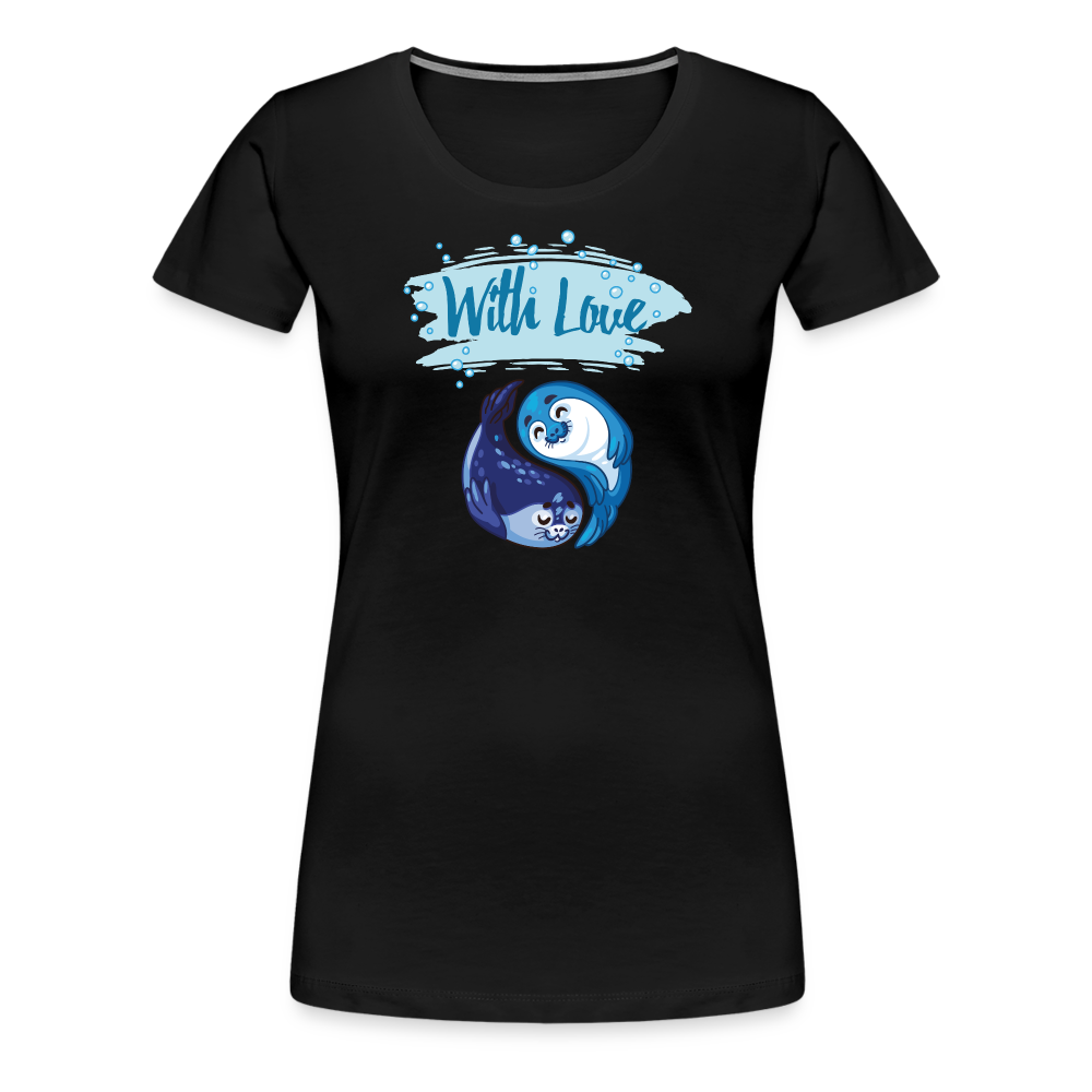 Women’s Premium  Idyo T-Shirt "With love" - black