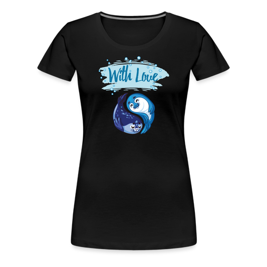 Women’s Premium  Idyo T-Shirt "With love" - black