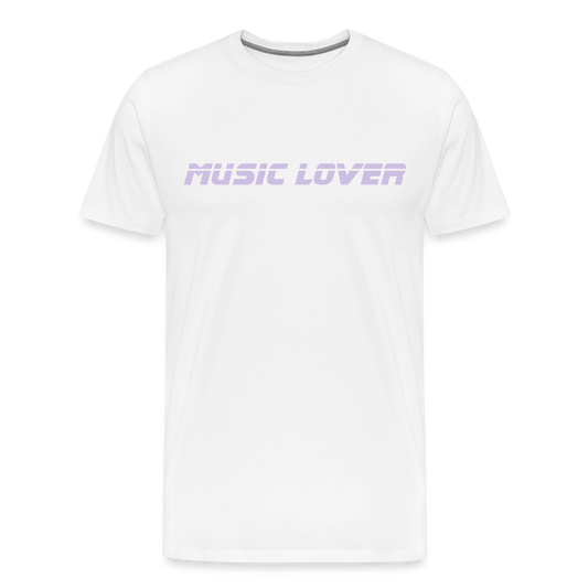 Men’s Premium Idyo T-Shirt "Music lover" - white