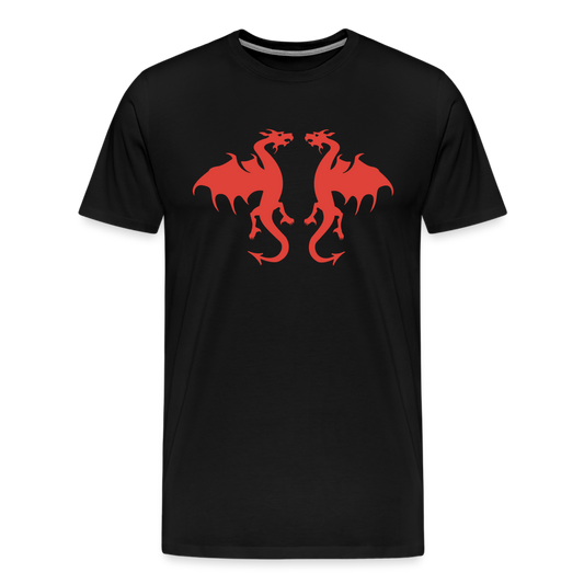Men’s Premium Idyo T-Shirt "Double dragon" - black