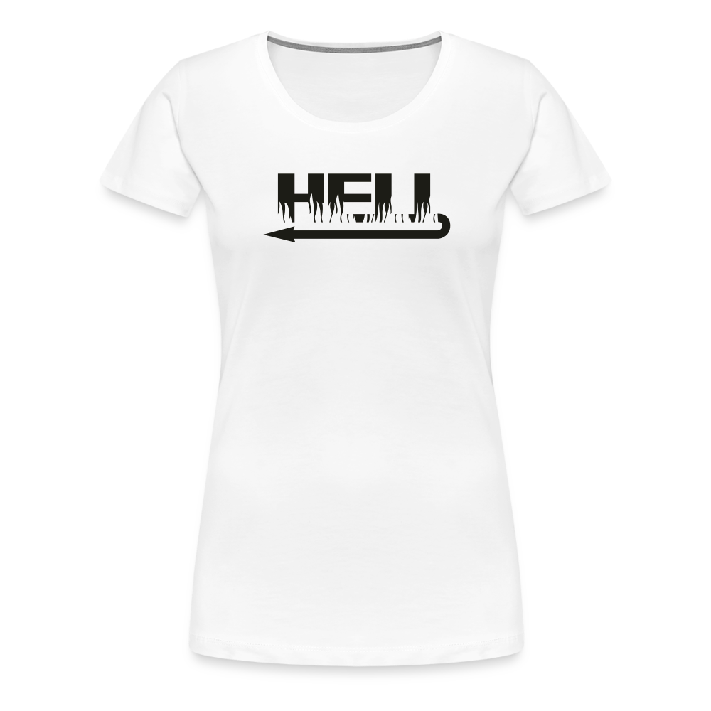 Women’s Premium Idyo T-Shirt "Hell" - white