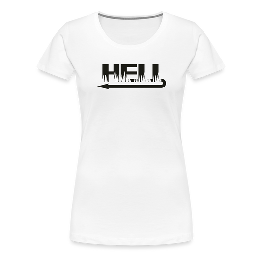 Women’s Premium Idyo T-Shirt "Hell" - white