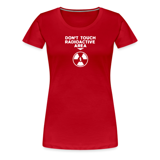 Women’s Premium Idyo T-Shirt "Radioactive area" - red