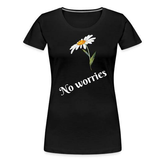 Women’s Premium Idyo T-Shirt "No worries" - black