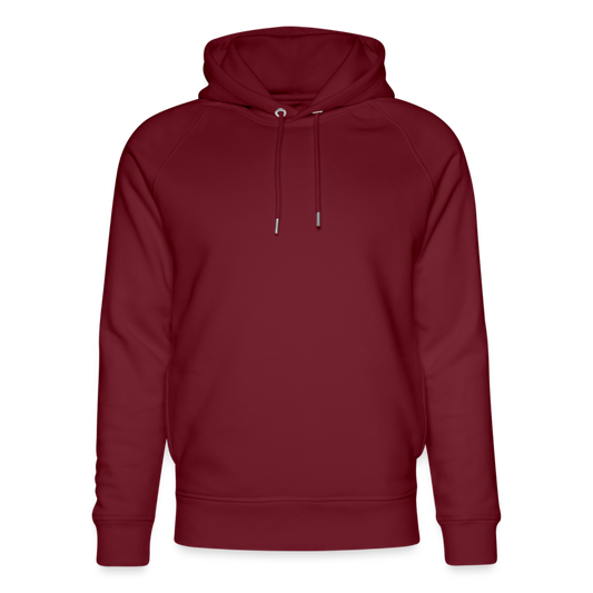 Unisex Organic Idyo Hoodie "Knowledge" - burgundy