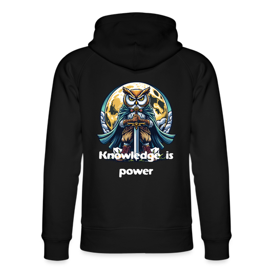 Unisex Organic Idyo Hoodie "Knowledge is power - black
