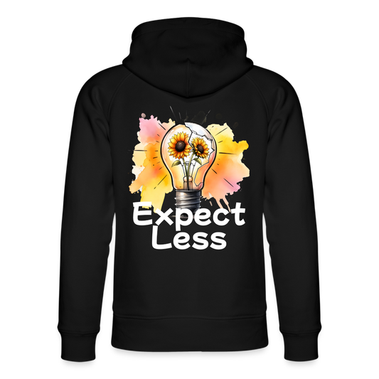 Unisex Organic Idyo Hoodie "Expect less" - black