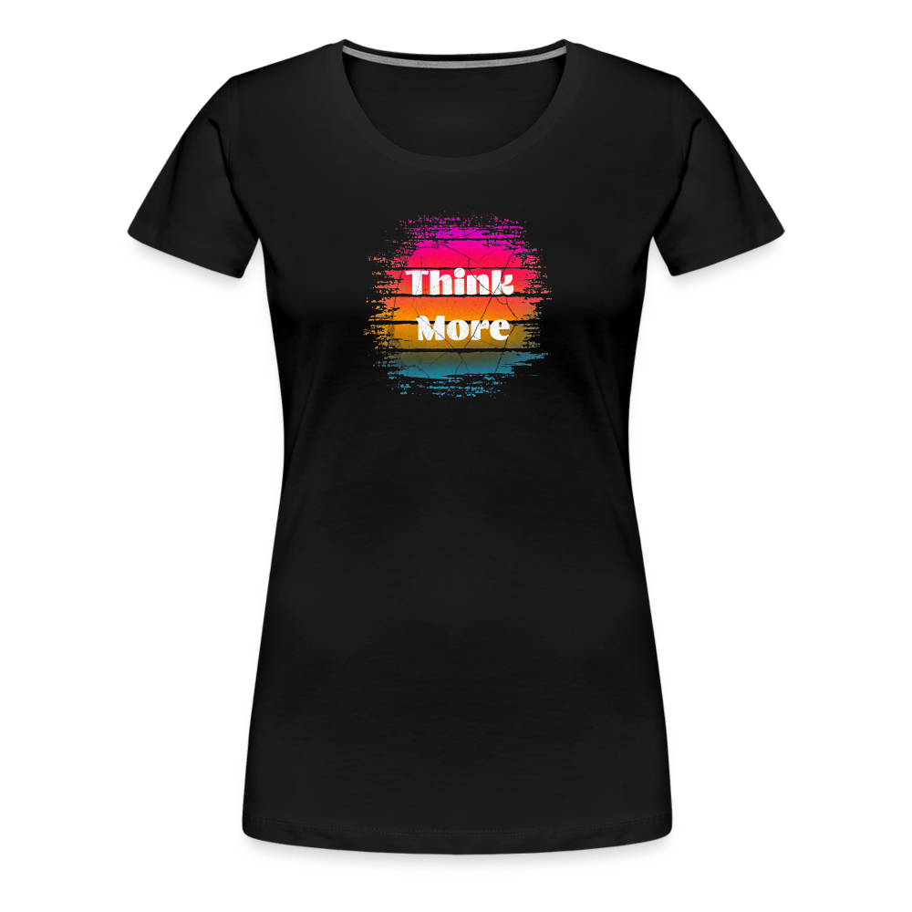 Women’s Premium Idyo T-Shirt "Thinkmore" - black