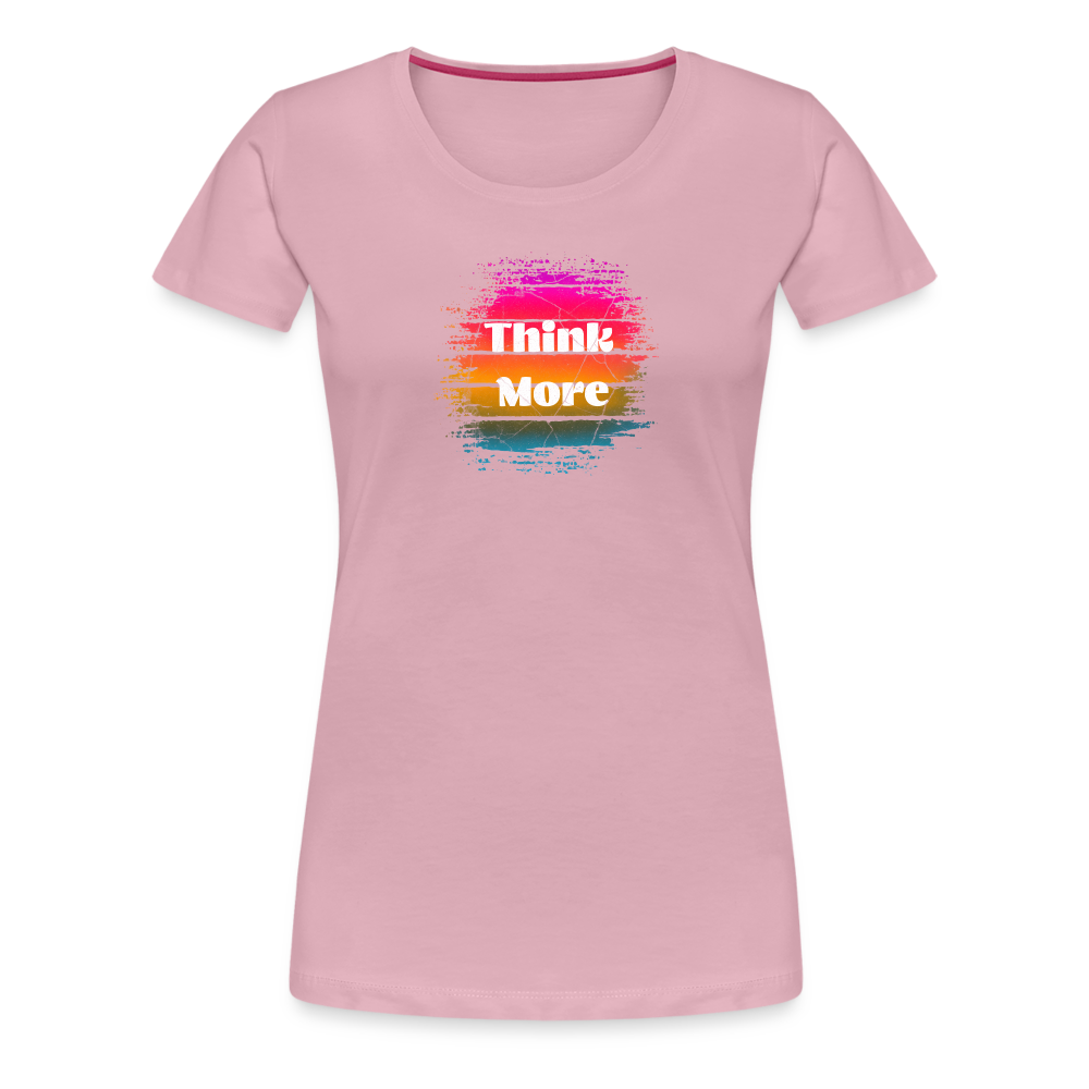 Women’s Premium Idyo T-Shirt "Thinkmore" - rose shadow
