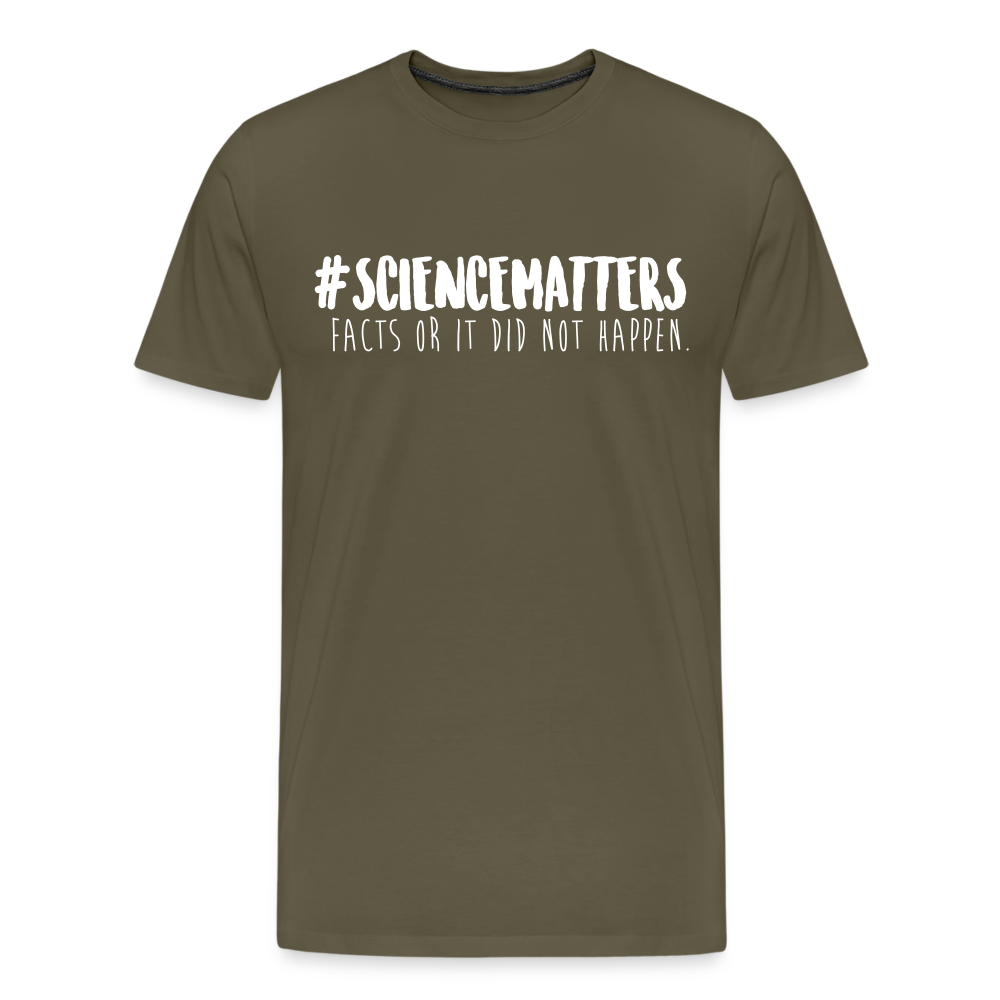 Men’s Premium Idyo T-Shirt "Sciencematters" - khaki