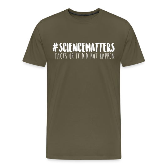 Men’s Premium Idyo T-Shirt "Sciencematters" - khaki