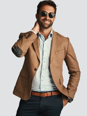 Men Solid Color Trench Coat Wholesale