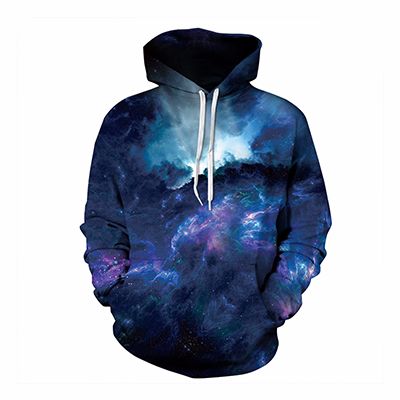 Dark Blue Sublimated Hoodie