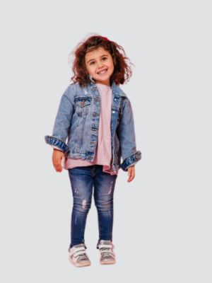 Kids Denim Outerwear Set Wholesale
